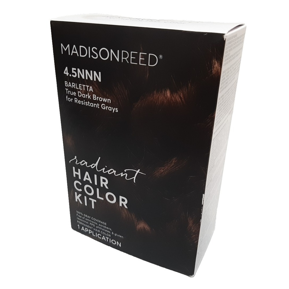 Madison Reed Radiant Hair Color Kit 4.5NNN Barletta True Dark Brown 1 App.